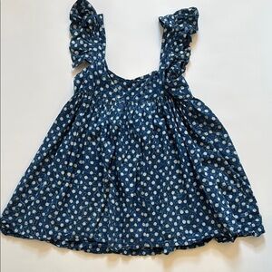 Alix Of Bohemia Blue Polka Dot Mini Dress